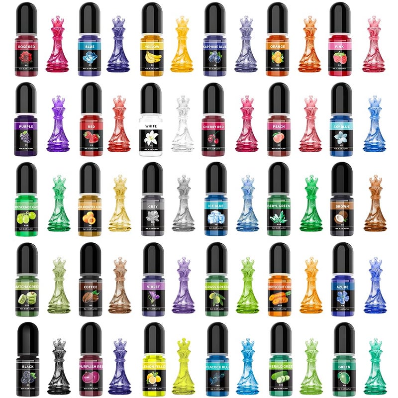 TQELFSS Epoxy Resin Pigments - 30 Colors Resin Color Pigment, Highly Concentrated Liquid Epoxy Resin Dyes for Resin Art, DIY Jewelry Making, Crafts and More. (30 Colors) - Image 1