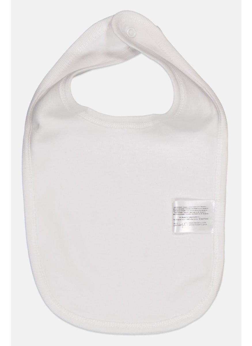 Mr. Wonderful Graphic Print Bib, White  - Image 2