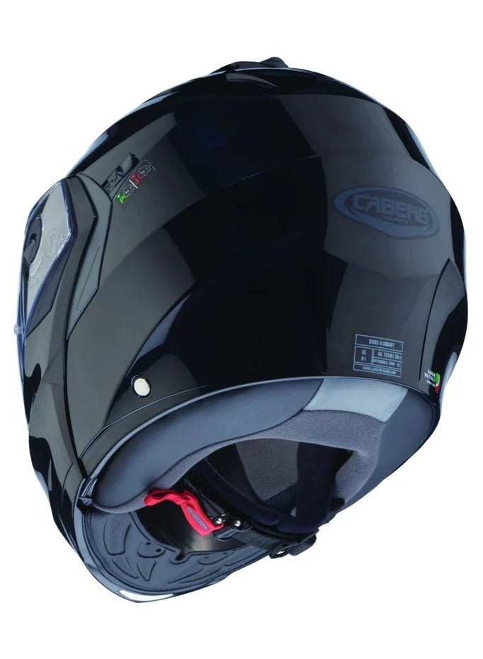 Caberg Duke X 02 Smart Black Flip-Up Helmet - Image 4