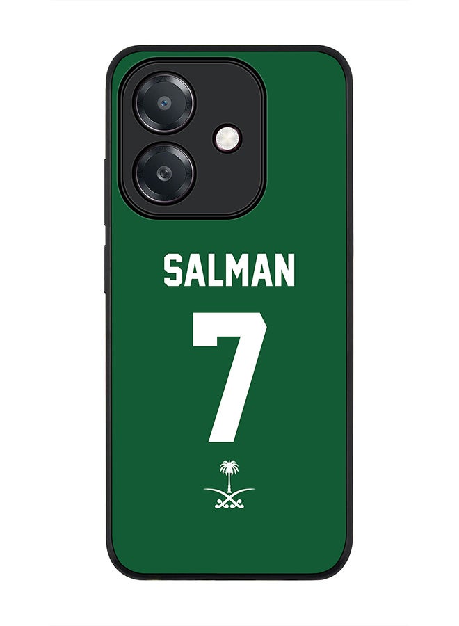 Stylizedd For Oppo A5i Case,Slim fit Camera Protection, Shockproof Thin Phone cover  - Football - Saudi Arabia - Salman