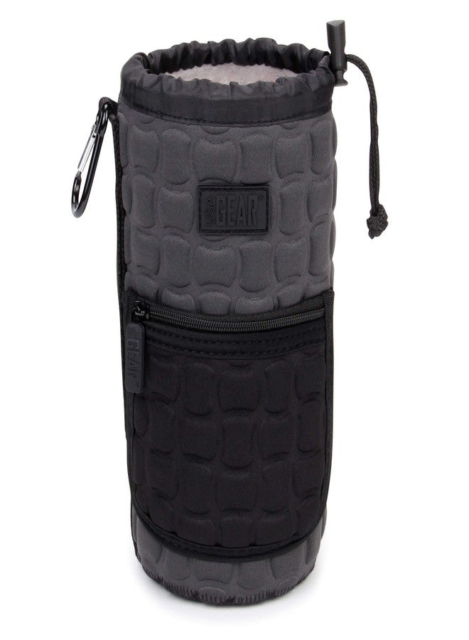 USA Gear FlexARMOR-X Large Lens Case Pouch with Deluxe Padded Neoprene Protection - Fits Camera Lenses up to 7.87" x 3.80", Drawstring Opening, Carabiner Clip, Zippered Storage Pocket - Image 1