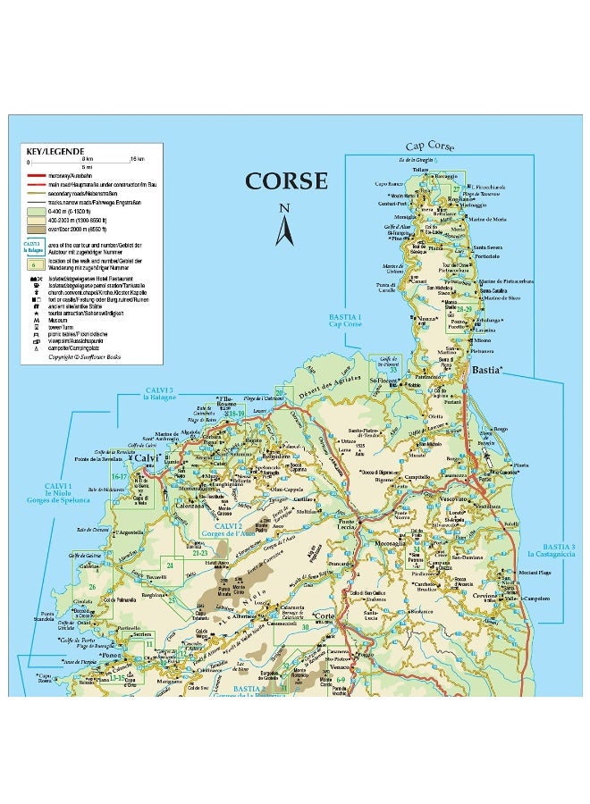 Corsica Sunflower Guide: 70 long and short walks with detailed maps and GPS; 10 car tours with pull-out map  - Image 3