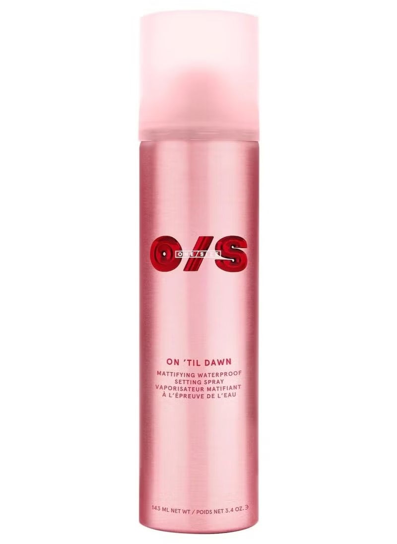 One size ONE SIZE On 'Til Dawn Mattifying Setting Spray - Full Size 3.4oz/143ml - 16 Hour Waterproof & Matte Makeup Finish with Green Tea & Witch Hazel - Oil Control  - Image 1