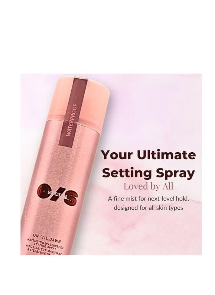 One size ONE SIZE On 'Til Dawn Mattifying Setting Spray - Full Size 3.4oz/143ml - 16 Hour Waterproof & Matte Makeup Finish with Green Tea & Witch Hazel - Oil Control  - Image 2
