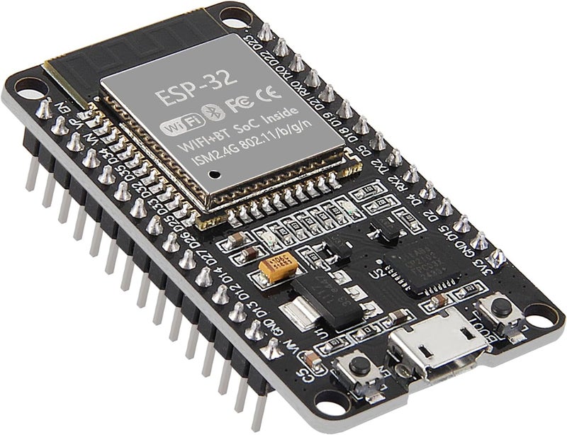 AiTrip ESP-WROOM-32 ESP32 ESP-32S Development Board 2.4GHz Dual-Mode WiFi + Bluetooth Dual Cores Microcontroller Processor Integrated with Antenna RF AMP Filter AP STA Compatible with Arduino IDE (Pack of 1) - Image 5