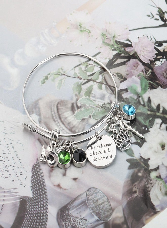 MYOSPARK Witch Inspired Musical Gift Witch Charm Bracelet Musical Lover Gift (Witch She believe Br) - Image 4