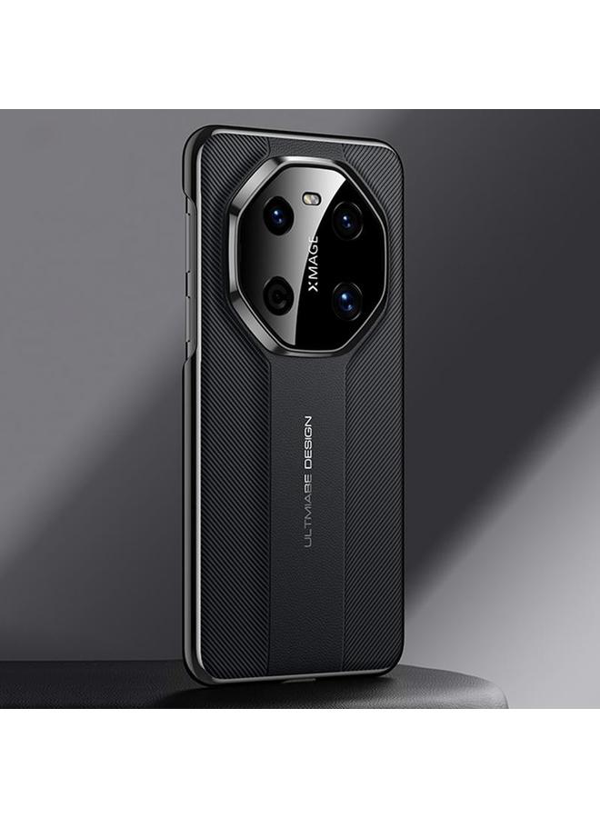 اس-توب جراب لهاتف Huawei Mate 40 بتصميم فريد من نوعه مصنوع من الجلد العادي - Image 1