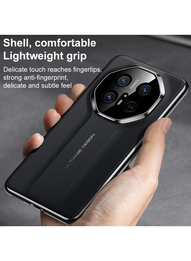 اس-توب جراب لهاتف Huawei Mate 40 بتصميم فريد من نوعه مصنوع من الجلد العادي - Image 3