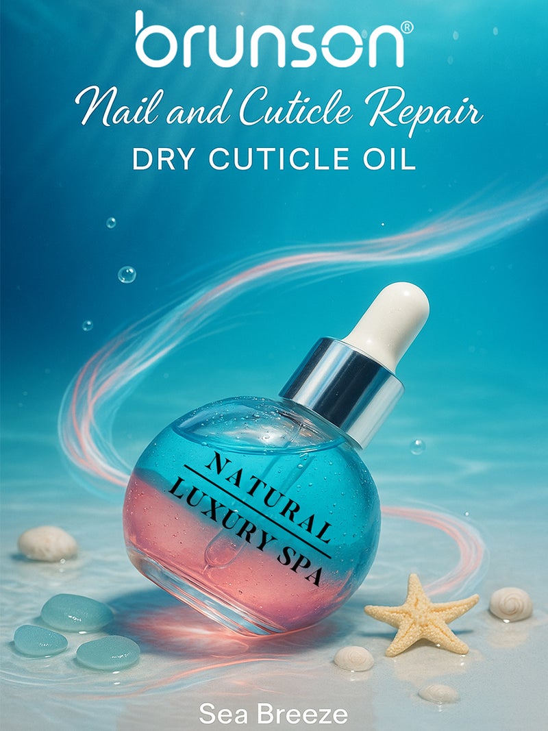 Brunson Nail and Cuticle Repair Oil 30ml Double Layer Hydrating and Nourishing Cuticle Oil with Vitamin E Salon Quality Cuticle Oil for Dry Brittle Nails and Nail Growth Quick Absorbing and Non Greasy - Image 5
