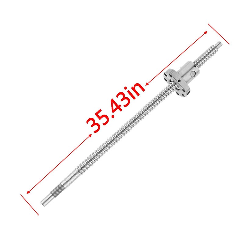 CHUANGNENG Ball Screw SFU1605-900mm Diameter 16mm,5mm Pitch Ballscrew with Nut, Length Approx 35.43inch for CNC Routers Lathes Mills Automated Machines - Image 2