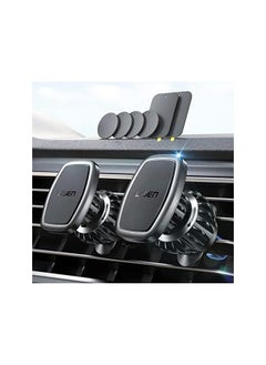 Lisen 2 Pack Magnetic Car Phone Holder Car Mount 6 Military Car Phone Holder Magnetic Hands-Free Vent Mobile Holder for car 6 Metal Plates Fit All iPhone 14/13 Pro Max,Android  - Image 1