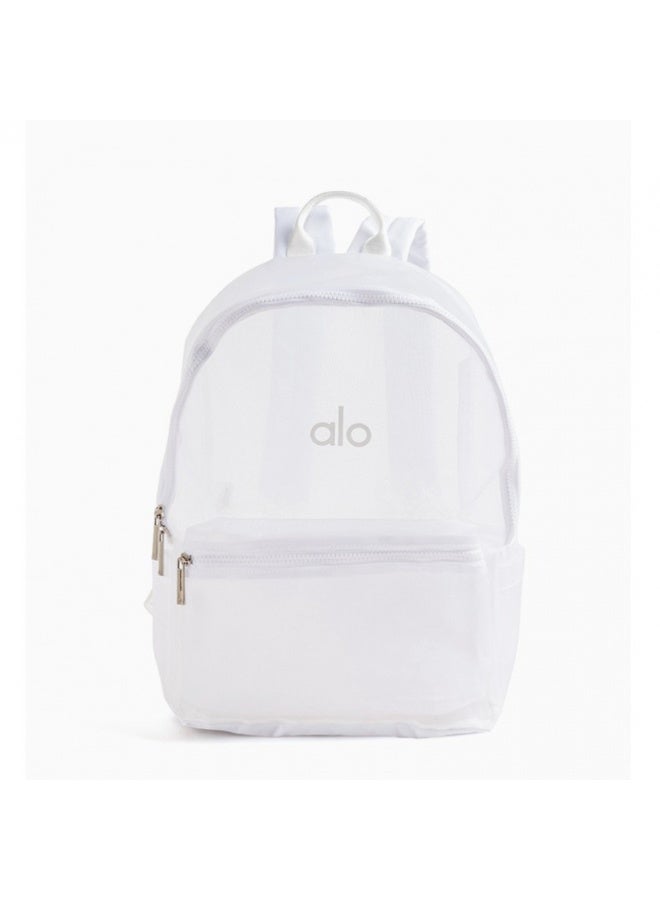 Alo Mesh Transparent Lightweight Backpack for Casual & School Use - Unisex - Image 1