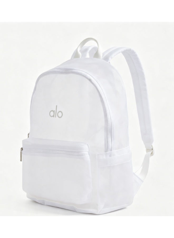 Alo Mesh Transparent Lightweight Backpack for Casual & School Use - Unisex - Image 2