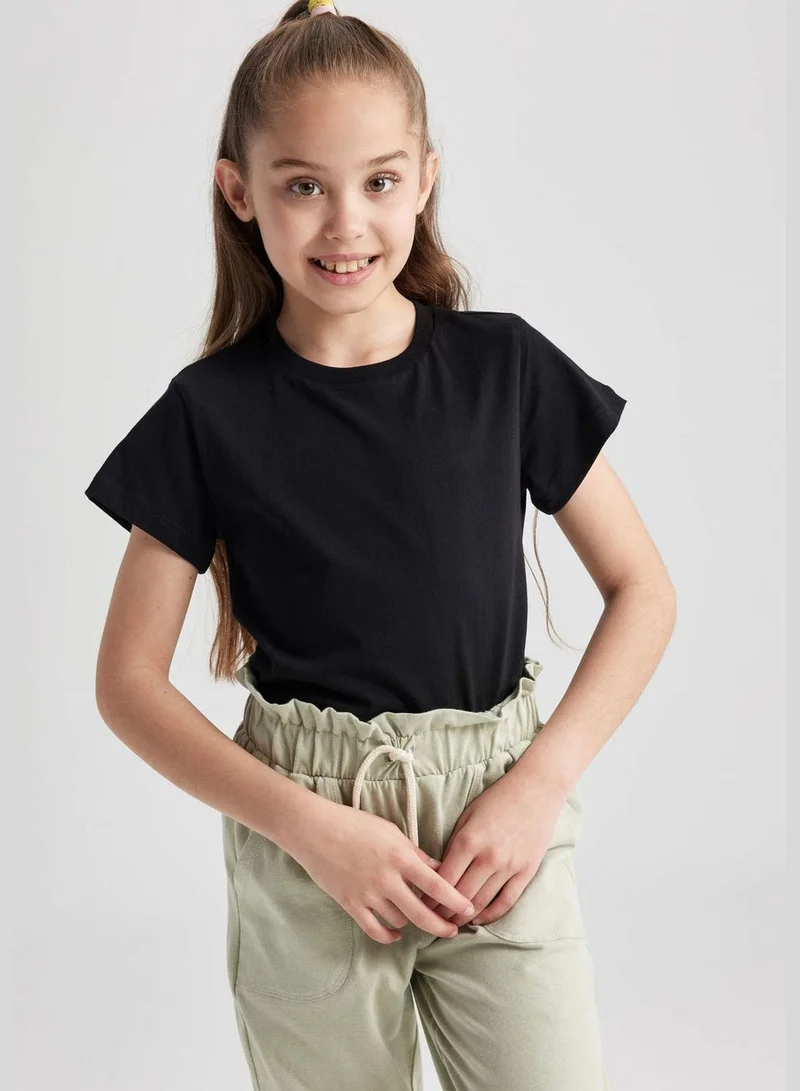DeFacto Girl Knitted Short Sleeve Body