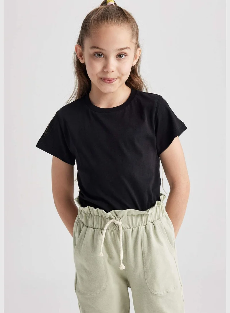 DeFacto Girl Knitted Short Sleeve Body