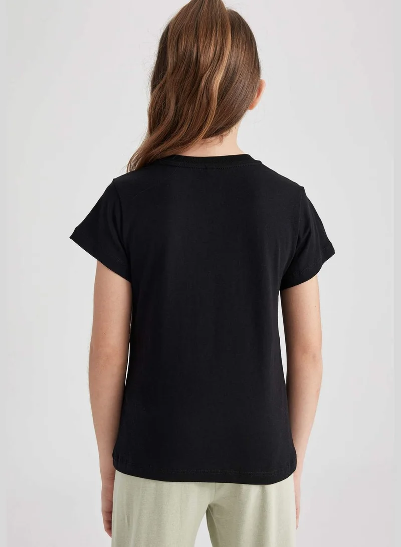 DeFacto Girl Knitted Short Sleeve Body