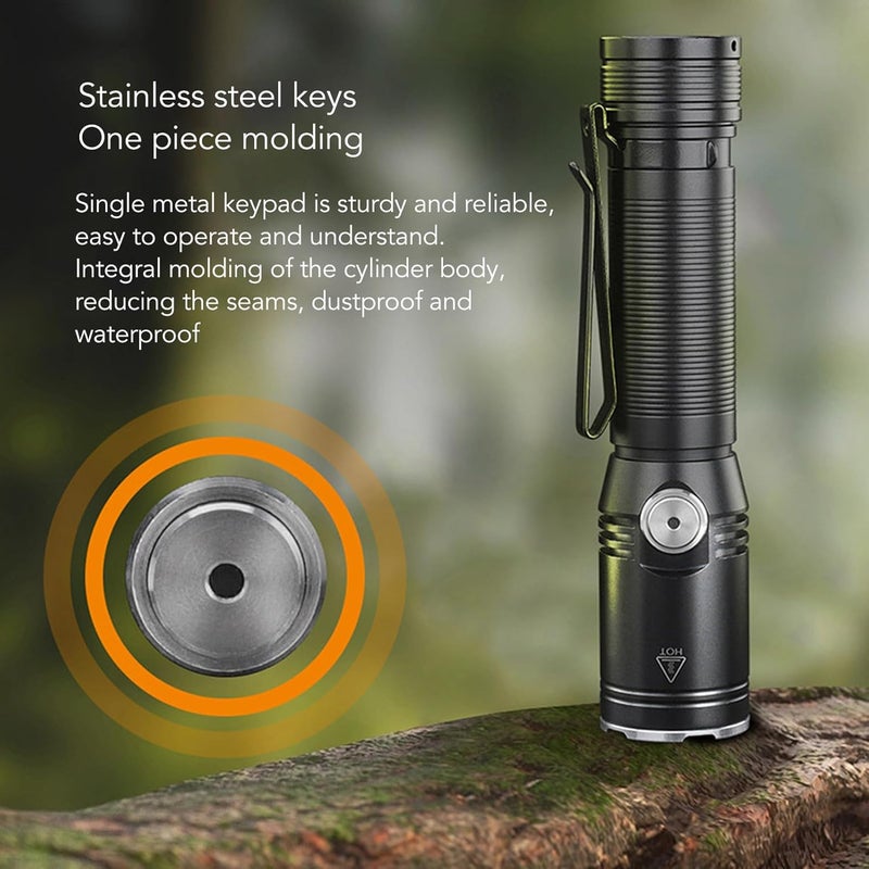 High Brightness 2050lm USB Rechargeable LED Camping Flashlight, Professional Portable Pocket Flash Light for Emergency Camping Outdoor - Image 3