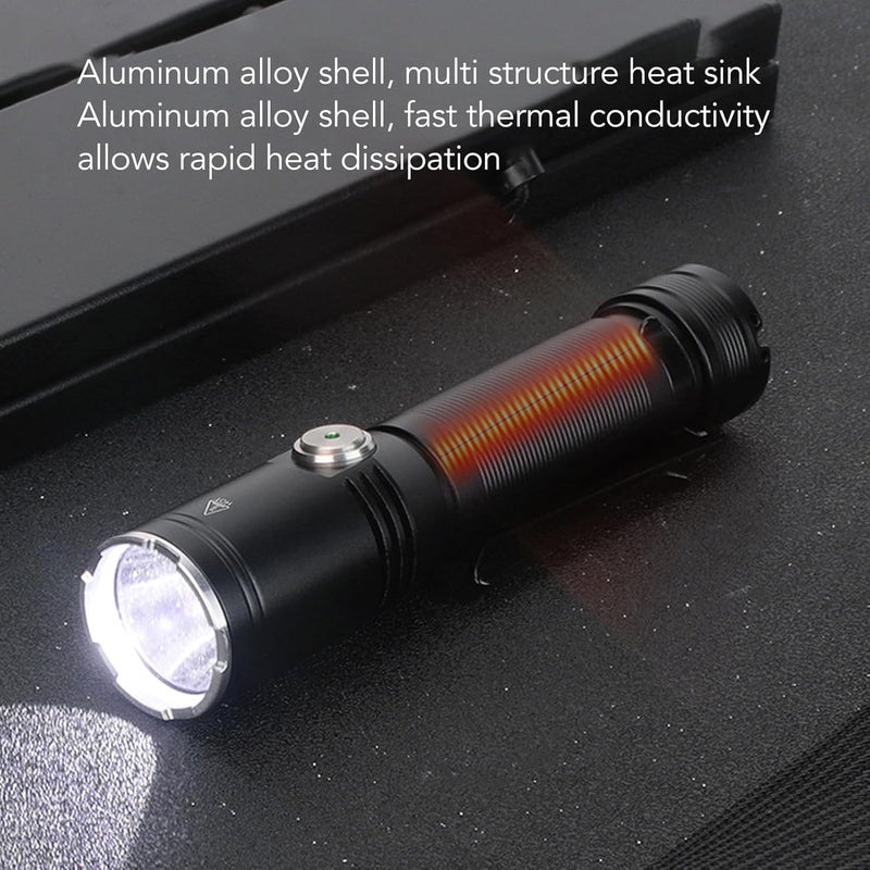 High Brightness 2050lm USB Rechargeable LED Camping Flashlight, Professional Portable Pocket Flash Light for Emergency Camping Outdoor - Image 5
