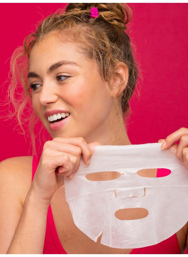 Vitamasques Retinol Pomegranate Face Sheet Mask 7 Pack - Korean Skin Care Facial Mask Rejuvenate & Hydrating Skin Care - Natural & Biodegradable - Image 4