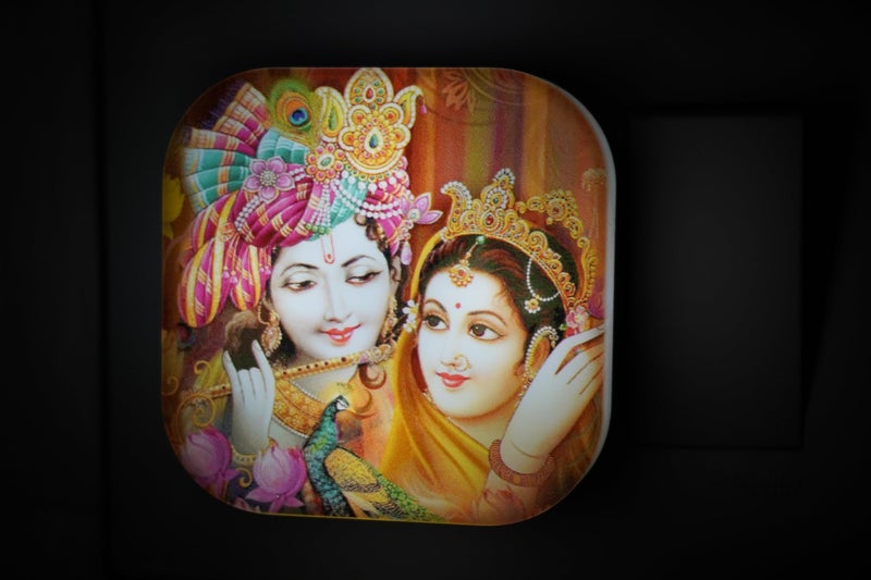 HOARD Devine Series Night Lamp 0.5W LED Plug-in Light for Pooja Room (Radha Krishna) - Image 5