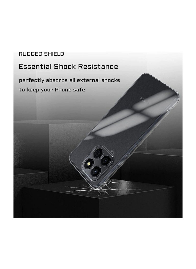 CHAPPELINE - Airbag Case Series Premium Transparent Airbag Shockproof Anti-Yellowing Case Cover For Honor X6a 4G 2022 Clear - Image 1