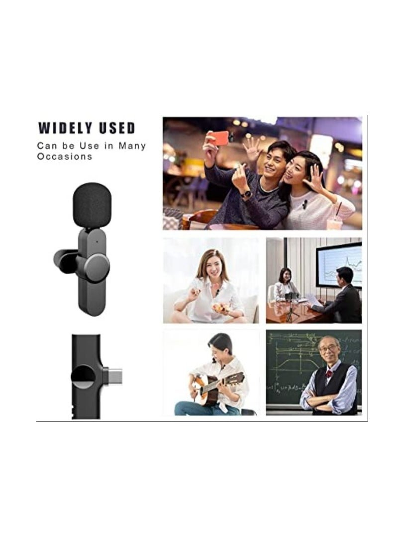 2-in-1 Wireless Lavalier Microphone for iPhone & Type-C – Plug and Play, Portable Audio/Video Recording Mic for YouTube, Live Stream, Vlog, Interview, Laptops, PC - Image 2