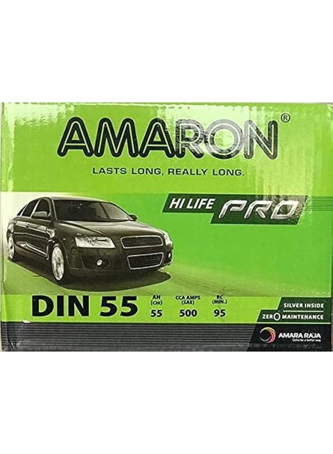 Amaron Car Battery (12V 55Ah DIN55/55559) - Image 1