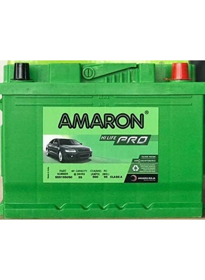 Amaron Car Battery (12V 55Ah DIN55/55559) - Image 4