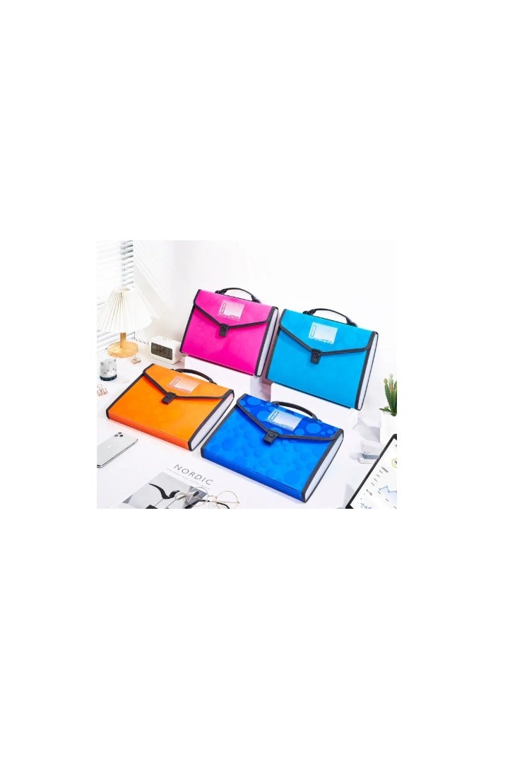 TRANBO Expanding File Document Source Portable Organ Bag Multi-layer File Bag Size FC/Long 13 Pocket (color may vary)  - Image 1