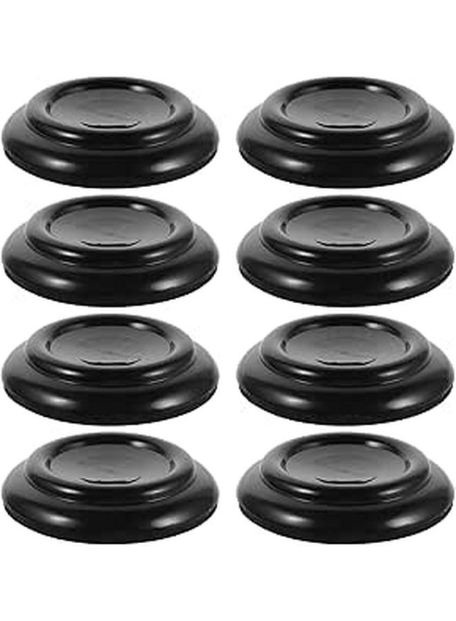 8 Pcs Piano Caster Cups Non Slip ABS Pads Noise Reduction Floor Protectors For Hardwood Floors - Image 1