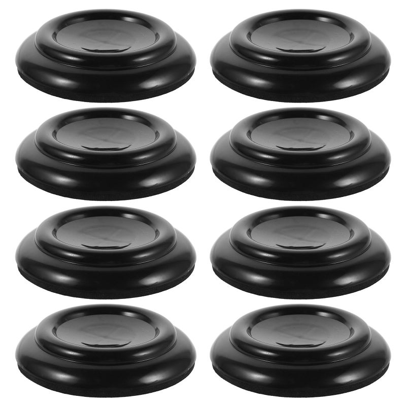 8 Pcs Piano Caster Cups Non Slip ABS Pads Noise Reduction Floor Protectors For Hardwood Floors - Image 2