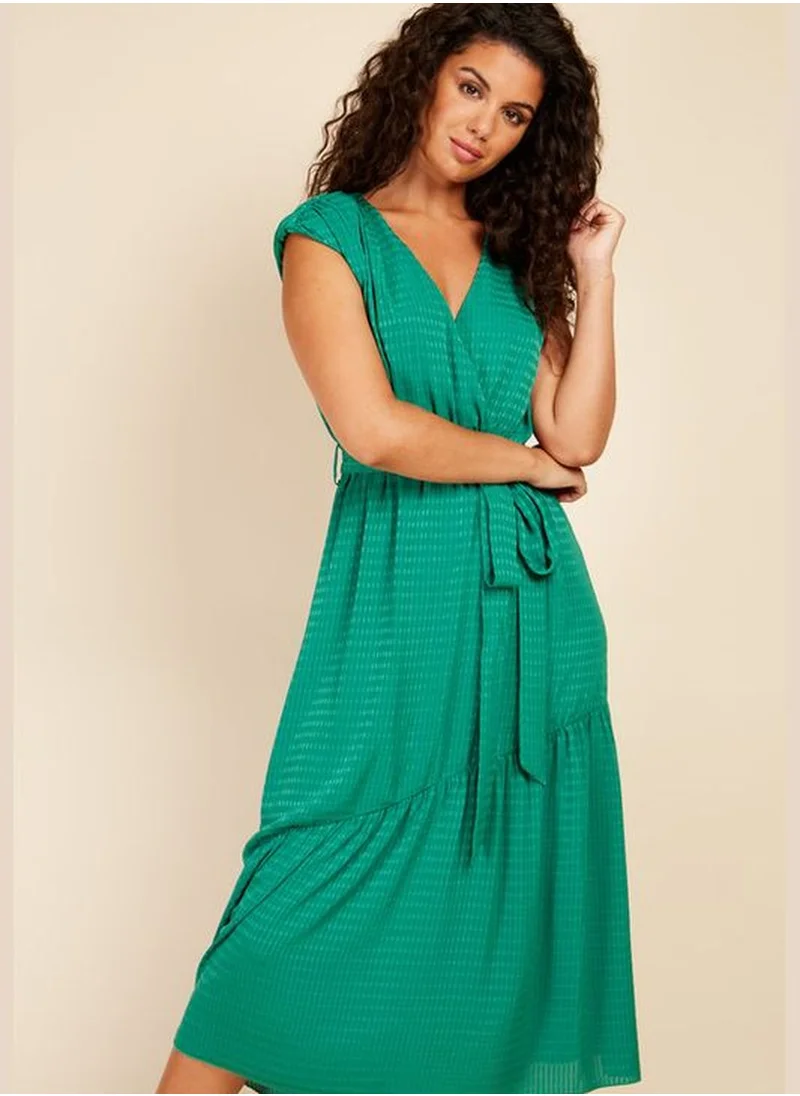 ليتل مسترس Little Mistress Green Wrap Midaxi Dress