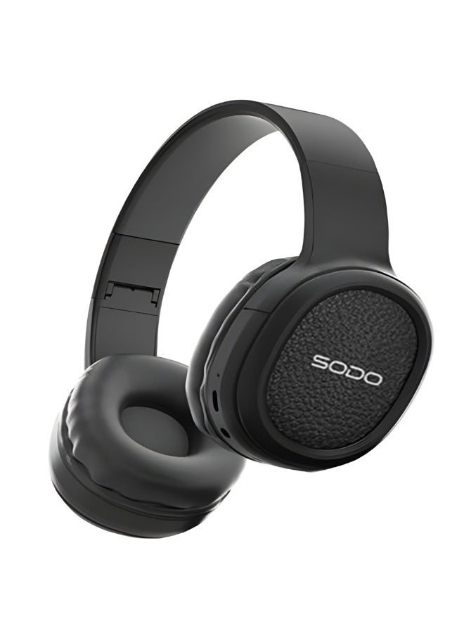 SODO SD-1023 Wireless Bluetooth 5.1 Headphones – Up to 8H Playback – TF Card Support – 40mm Drivers – Foldable Comfort Design - Image 1