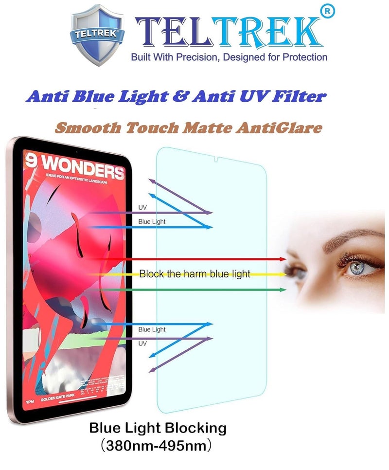 TELTREK Antiblue Light, Anti UV, Matte Screen Guard For 7 Inch Kindle PaperWhite 12th Generation Tab/PaperWhite Kids 2024 12th Gen & Kindle ColorSoft Signature Edition 2024 7" Inch Tablet - Image 3