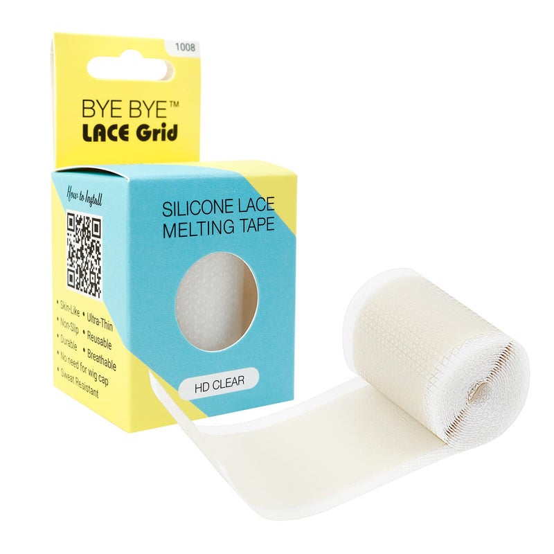 STUDIO LIMITED Lace Wig Grids and Knots Eraser Silicone Melting Tape Bye Bye Lace Grid HD Natural Hide Cover Skinlike Durable Breathable Reusable UltraThin NonSlip Tape Clear