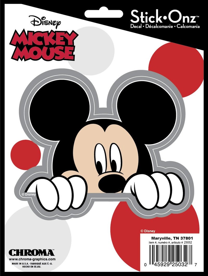 Chroma Graphics 25032 Mickey Mouse Peeking Stick-Onz Decal - Image 1