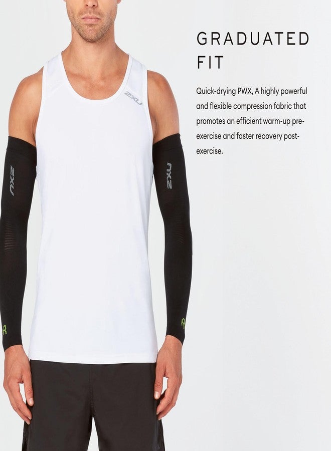 2XU Unisex Recovery Flex Arm Sleeves Black/Nero Large - Image 4