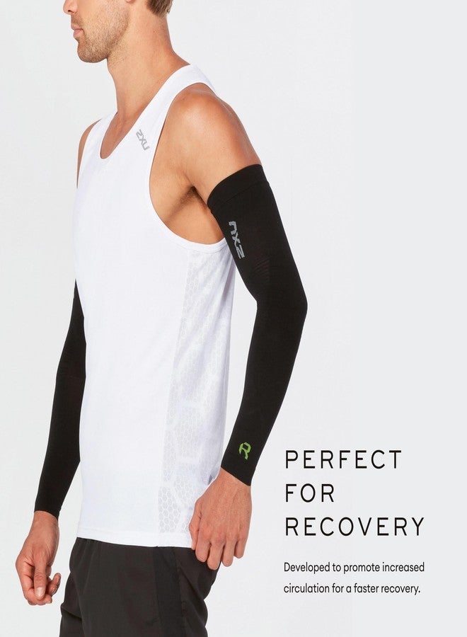 2XU Unisex Recovery Flex Arm Sleeves Black/Nero Large - Image 2