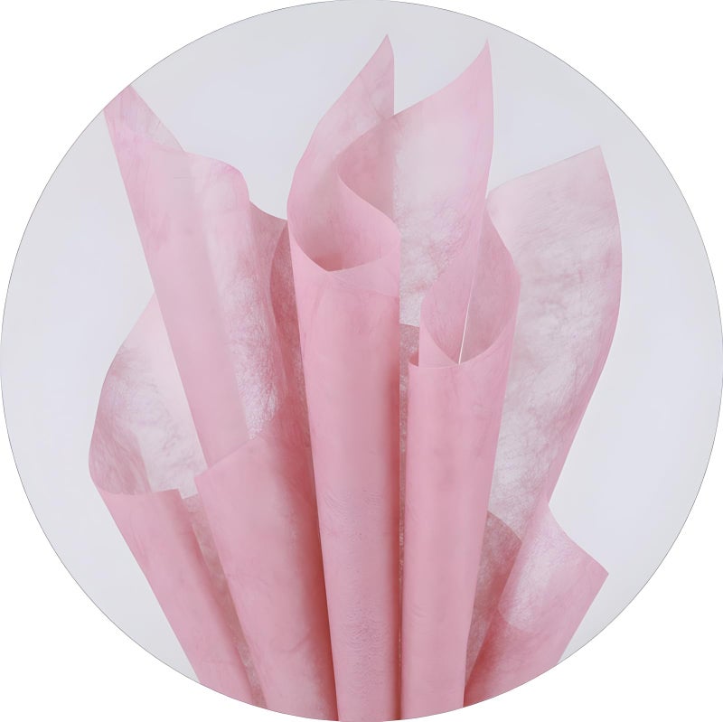 MLSG 96 Sheets Tissue Flower Wrapping Paper Cotton Wrapping Flower Paper Withdrawable Lining Paper Non-woven Waterproof Floral Bouquet Wraps For Florist Packaging Arrangement (Rose Red) - Image 1