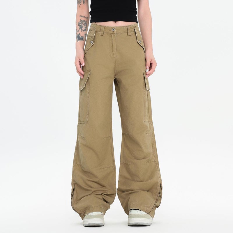 Oreeta, Washed Old American Overalls 2024 Fashion Brand Vintage Retro Straight Cotton Overalls - Image 4