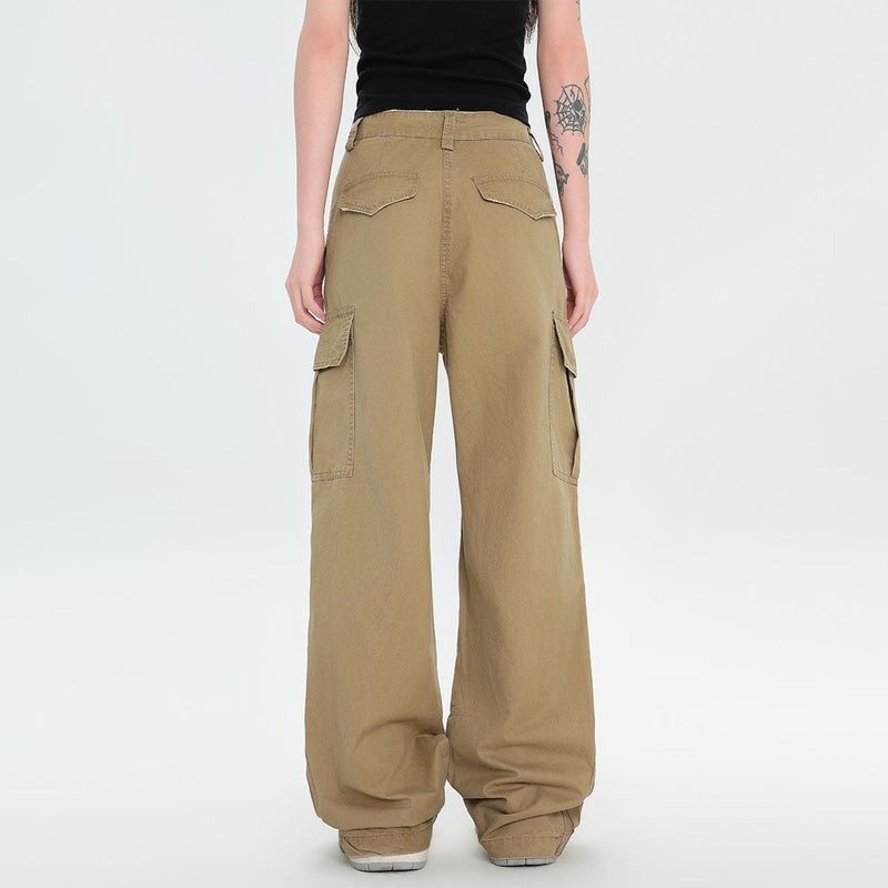 Oreeta, Washed Old American Overalls 2024 Fashion Brand Vintage Retro Straight Cotton Overalls - Image 5