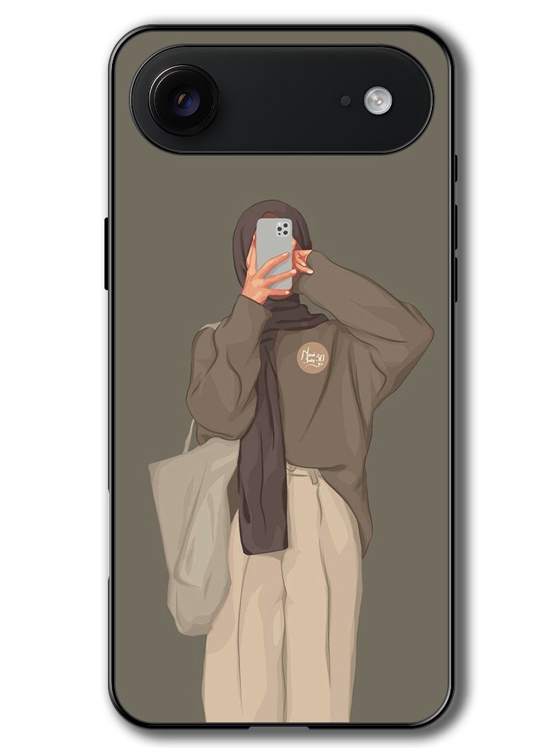 Theodor Case Compatible with Apple iPhone 17 Air 6.5 Inch Protection Shockproof Bumper Cover Girl Taking Picture - Image 1