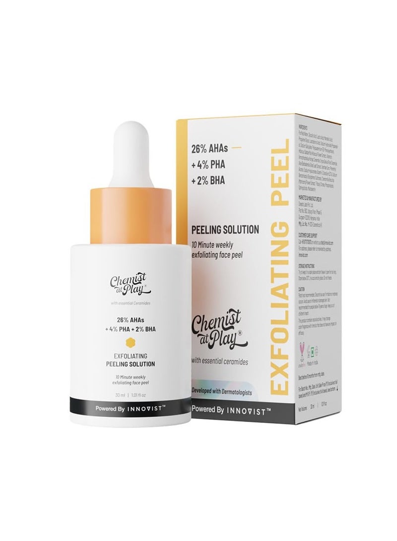 Chemist at Play Chemical Exfoliator For Face Glycolic Acid AHA Salicylic Acid BHA Lactobinoic Acid PHA - Image 3