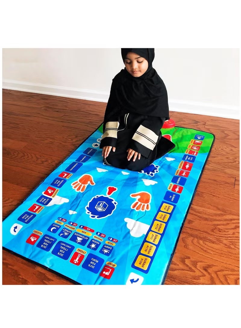 Kids Prayer Mat, Educational Prayer Mat, Eid Gifts for Kids- Prayer Mat for Kids Enjoyable Prayer Rug for Kids - Image 2
