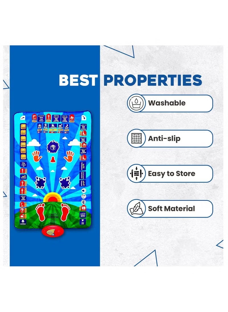 Kids Prayer Mat, Educational Prayer Mat, Eid Gifts for Kids- Prayer Mat for Kids Enjoyable Prayer Rug for Kids - Image 5
