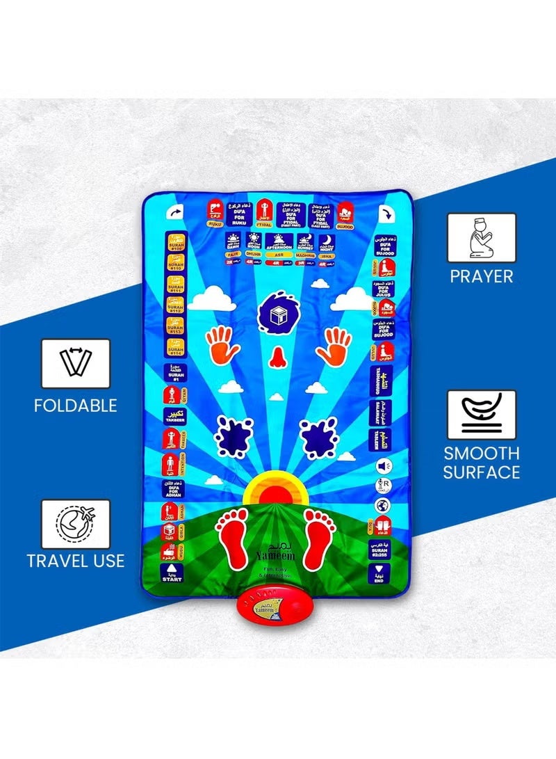 Kids Prayer Mat, Educational Prayer Mat, Eid Gifts for Kids- Prayer Mat for Kids Enjoyable Prayer Rug for Kids - Image 4