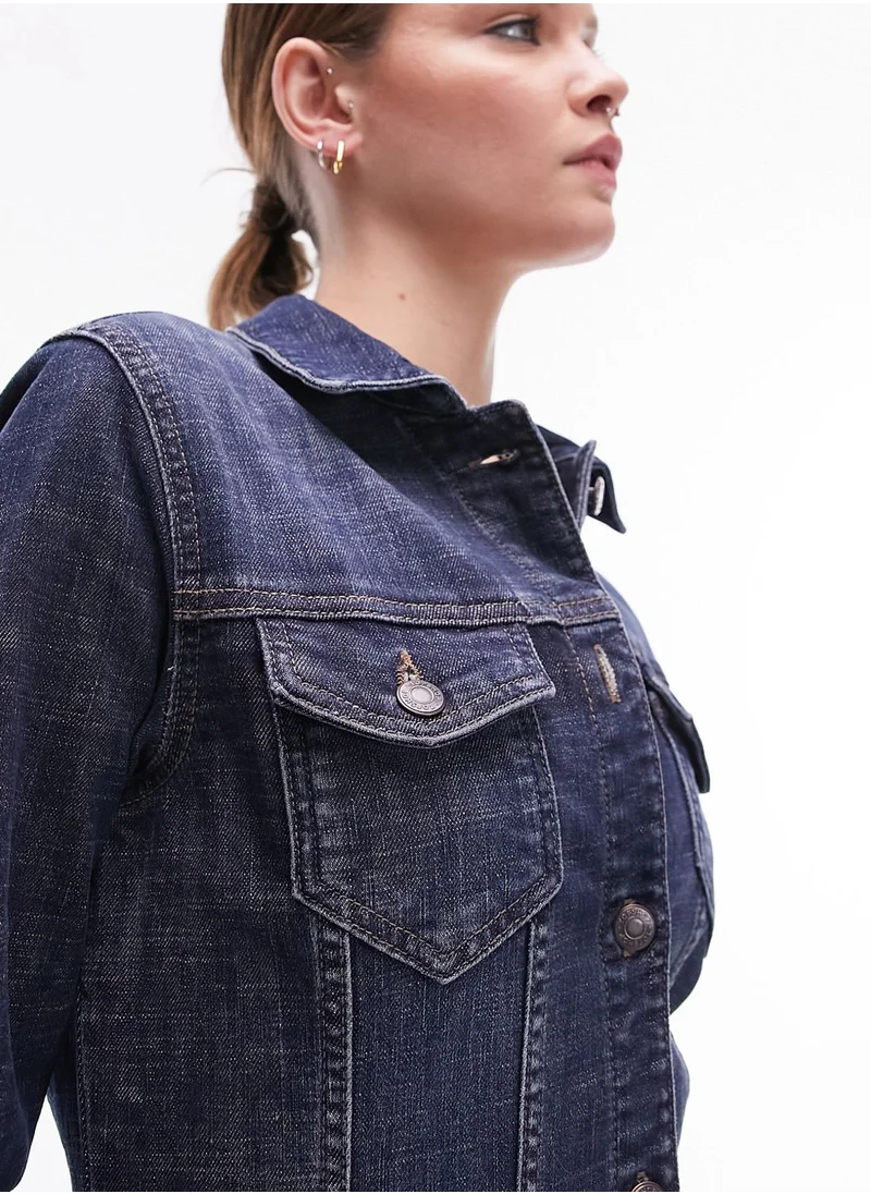 TOPSHOP Button Detail Shirt Dress