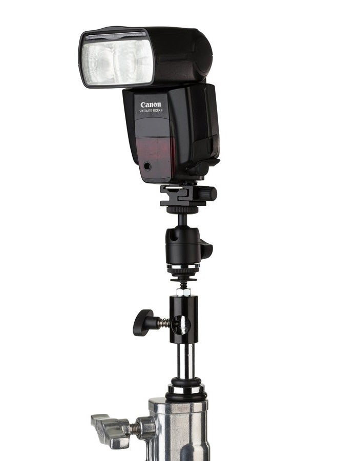 Kupo Mini Ball Head with Hot Shoe Adapter (KG010011) - Image 2