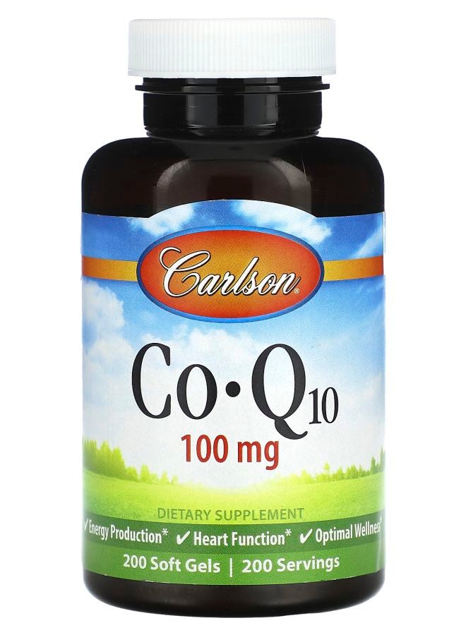 Co-Q10 100 mg 200 Soft Gels