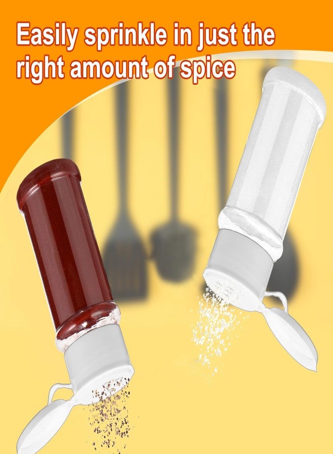 Amyhill 100 Pcs Plastic Spice Bottles Spice Jars Seasoning Jars Shaker Plastic Jars 3.3 Oz/ 100ml Seasoning Shaker with Shaker Lids(White Lid) - Image 5